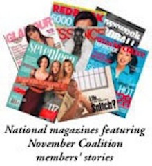 National magazine feature the November Coalition