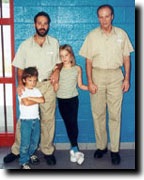 Thomas Brown Jr. with his family during prison visitation
