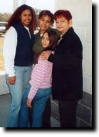 Lizette Calderon with her family