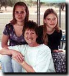Debi Campbell with her daughters