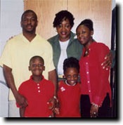 Juanita Cooper with her family