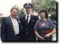 David Correa with his parents