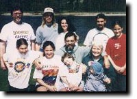 James Doherty with his family during prison visitation