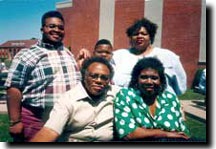 Clyde Biggins with his family